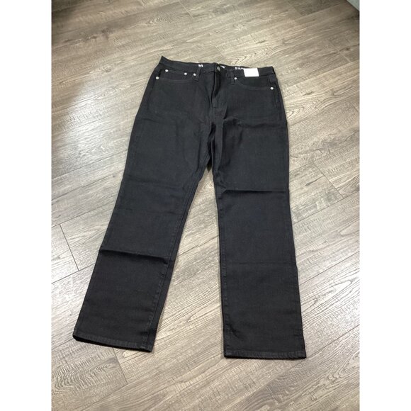 J.Crew 96 Straight Stretch Mens Jeans Size 30 Black Rinse Denim Casual Wear NEW - Picture 1 of 9